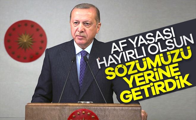 Cumhurbaşkanı Erdoğan, infaz yasasını değerlendirdi