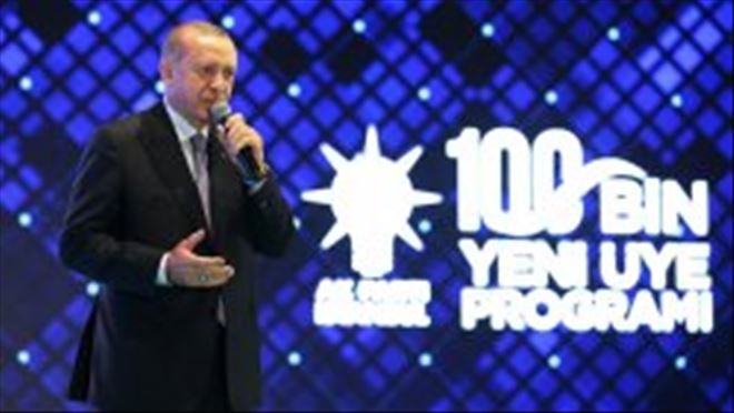 Cumhurbaşkanı Erdoğan, AK Parti İstanbul 100 Bin Yeni Üye Programı´nda