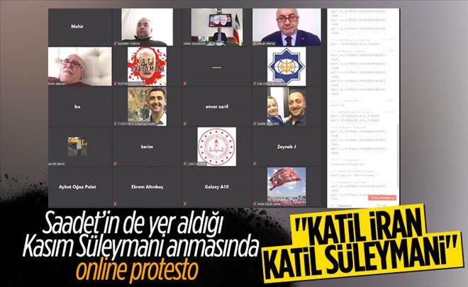 Kasım Süleymani anmasına online protesto