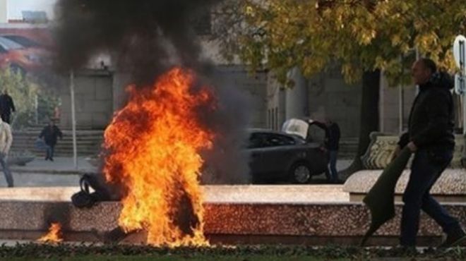 Bulgaristan`da dehşet verici olay: Kadın kendini yaktı!